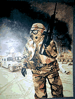 Figure 6. "'Ripper' in MOPP-4" by Lt.Col. H. A. Chenwoeth, USMCR thumbnail