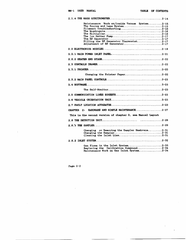 Bruker-Franzen Analytik, GMBH, “MM-1 User Manual,” February 1987, Chapter 8, p. 11.