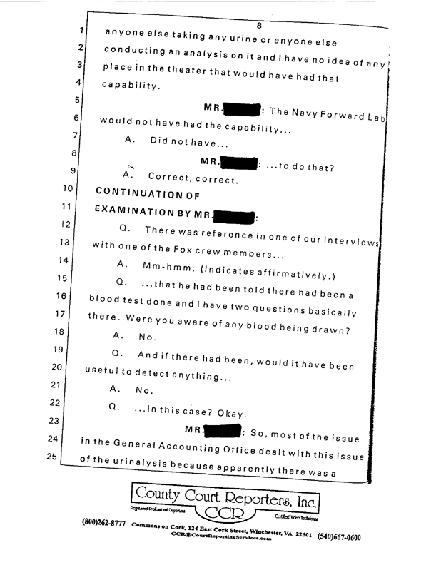 Special Assistant for Gulf War Illnesses, Interview of Colonel Michael A. Dunn, M.D., July 13, 1999