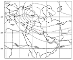 Figure A-25. NOGAPS upper level (500mb) contours for 0000 UTC