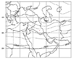 Figure A-28. NOGAPS upper level (500mb) contours for 1200 UTC