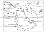 Figure A-30. NOGAPS upper level (500mb) contours for 1200 UTC