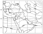 Figure A-32. NOGAPS upper level (500mb) contours for 1200 UTC