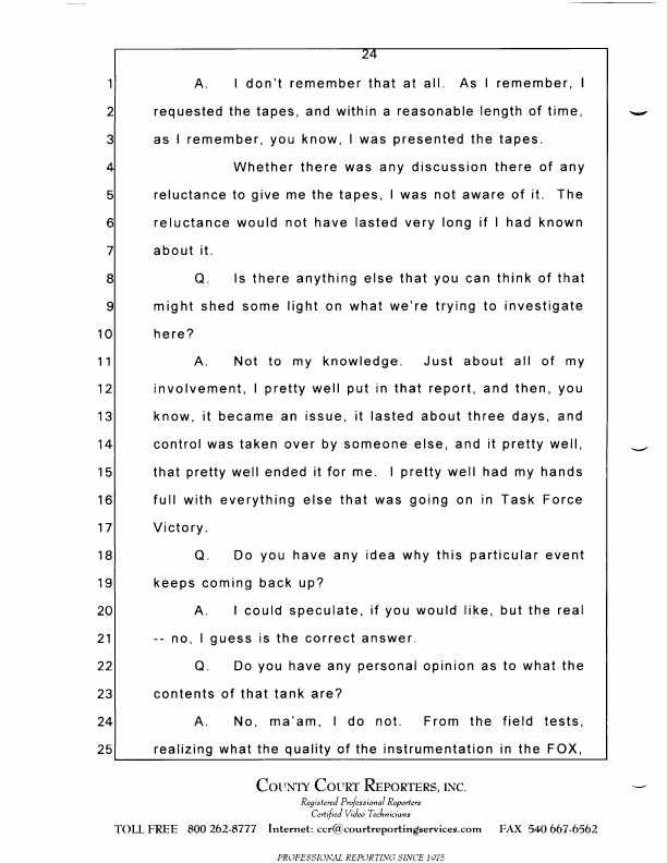 Interview with Lieutenant Colonel Don W. Killgore, October 15, 1997