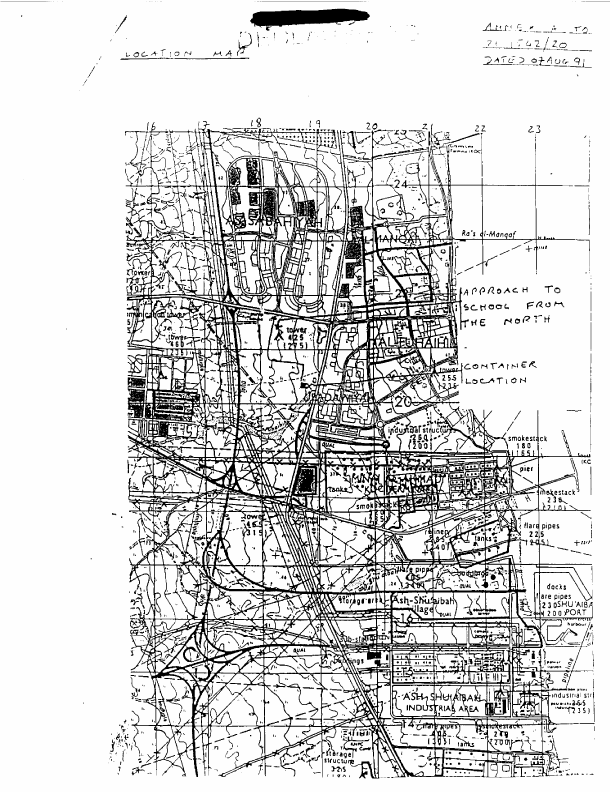 Initial Report from commanding officer, 21st EOD Squadron, Subject: �Suspected Chemical Container,� August 7, 1991