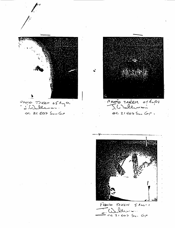 Initial Report from commanding officer, 21st EOD Squadron, Subject: �Suspected Chemical Container,� August 7, 1991