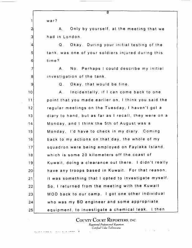 Interview with Major Jonathan Watkinson, October 16, 1997