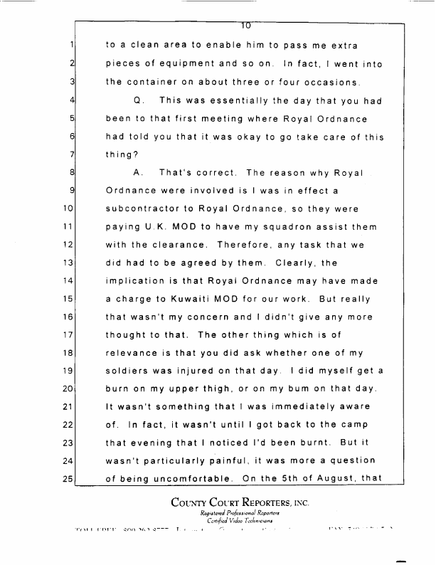 Interview with Major Jonathan Watkinson, October 16, 1997