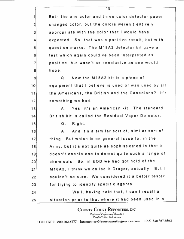 Interview with Major Jonathan Watkinson, October 16, 1997