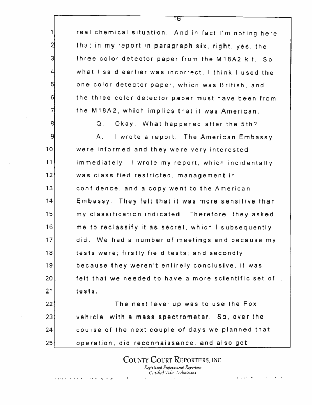 Interview with Major Jonathan Watkinson, October 16, 1997