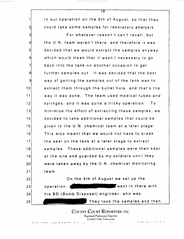 Interview with Major Jonathan Watkinson, October 16, 1997