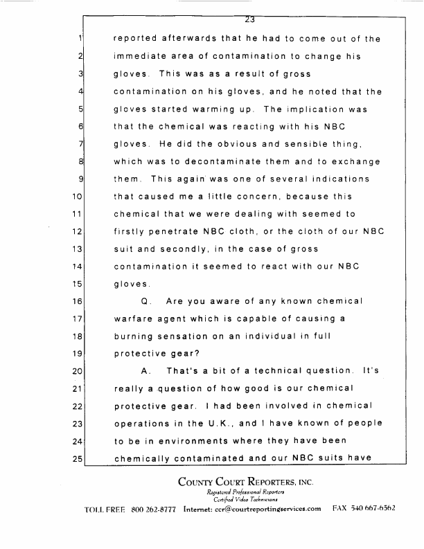 Interview with Major Jonathan Watkinson, October 16, 1997