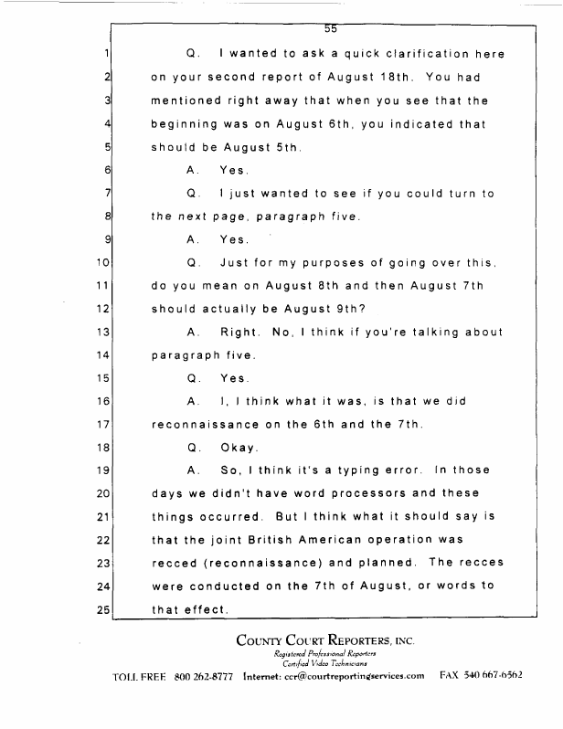 Interview with Major Jonathan Watkinson, October 16, 1997