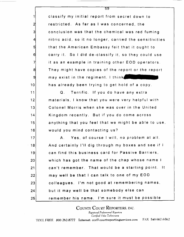 Interview with Major Jonathan Watkinson, October 16, 1997