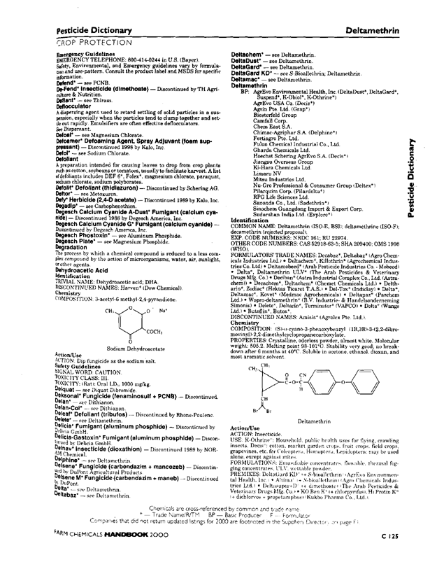Meister Publishing Company, �Farm Chemicals Handbook 2000,� Willoughby, Ohio, p. C125.