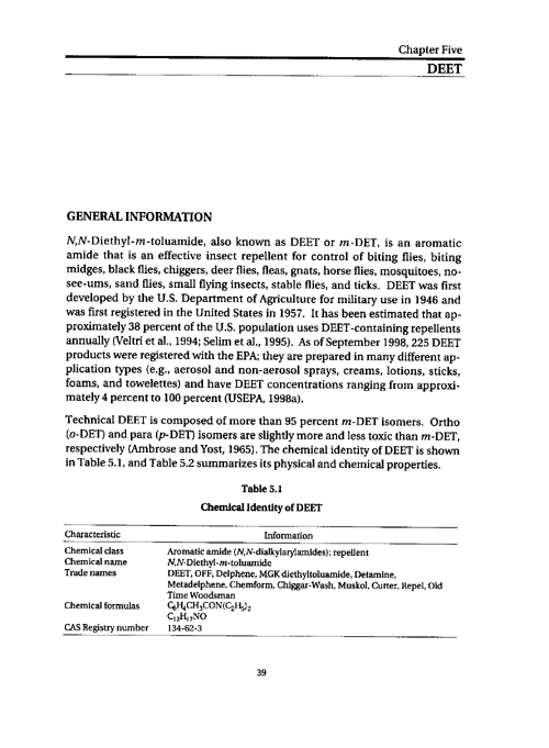 Cecchine, G., BA Golomb, LH Hilborne, DM Spektor, and C.R. Anthony, A Review of the Scientific Literature as it Pertains to Gulf War Illnesses: Pesticides, RAND, Volume 8: June 2000, pp. 39-51.