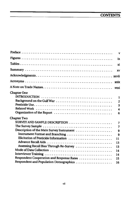   Fricker, R.D, E. Reardon, D.M. Spektor, S.K. Cotton, J. Hawes-Dawson, J.E. Pace, and S. D. Hosek, �Pesticide Use During the Gulf War: A Survey of Gulf War Veterans,� RAND, 2000.