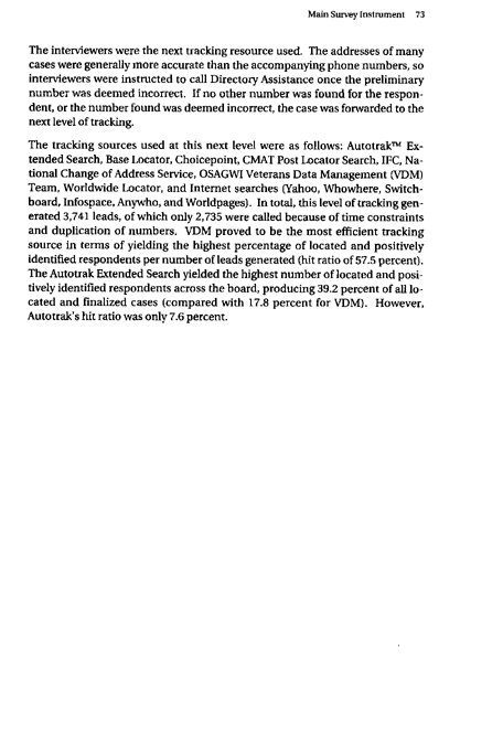   Fricker, R.D, E. Reardon, D.M. Spektor, S.K. Cotton, J. Hawes-Dawson, J.E. Pace, and S. D. Hosek, �Pesticide Use During the Gulf War: A Survey of Gulf War Veterans,� RAND, 2000.