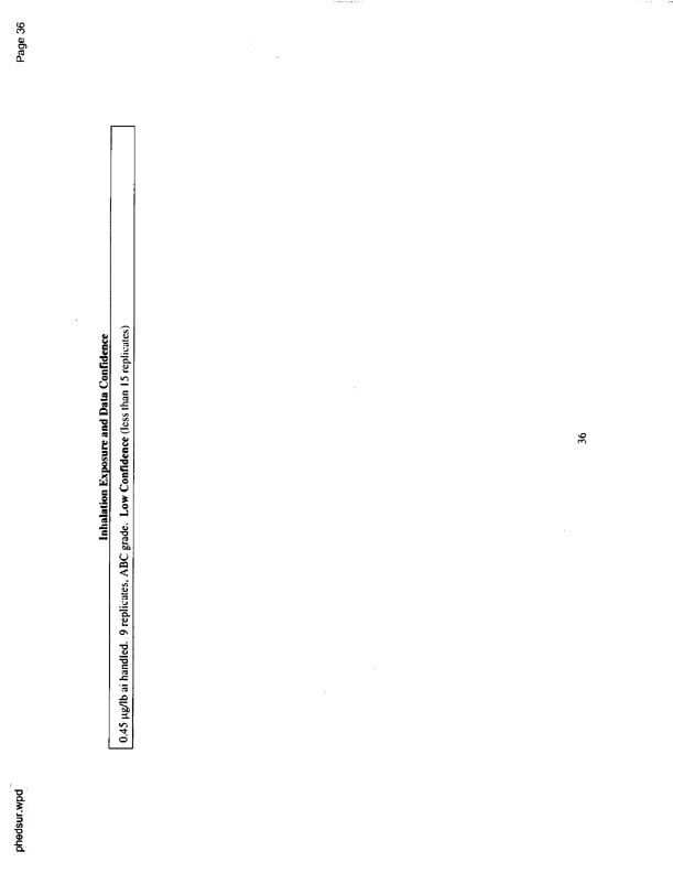   US Environmental Protection Agency, Office of Pesticide Programs, �PHED Surrogate Exposure Guide,� August 1998.
