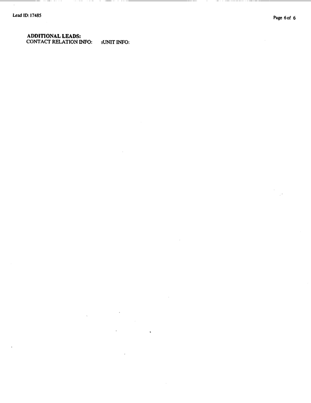   Lead Sheet #17485, Interview with Army administrative supervisor, July 14, 1998, p. 5.