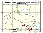 Nerve Agent Release, Muhammadiyat, Potential Hazard Area January 30, 1991